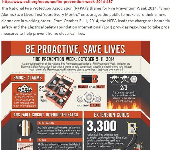 ESFI_Fire_Prevention_Week_2014